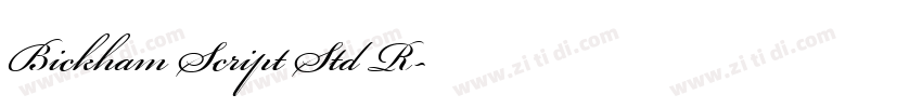 Bickham Script Std R字体转换